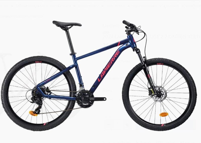 Lapierre CRP EDGE 2.7 21V HD Dağ Bisikleti 36Cm Mavi Neon Kırmızı Siyah Beyaz