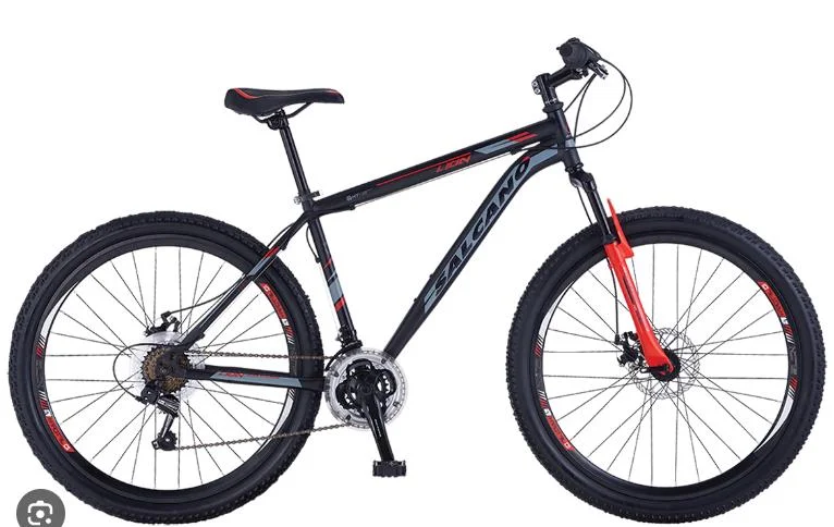 Salcano Lion 27,5 HD 18'' Mat Siyah Kırmızı Gri Dağ Bisikleti