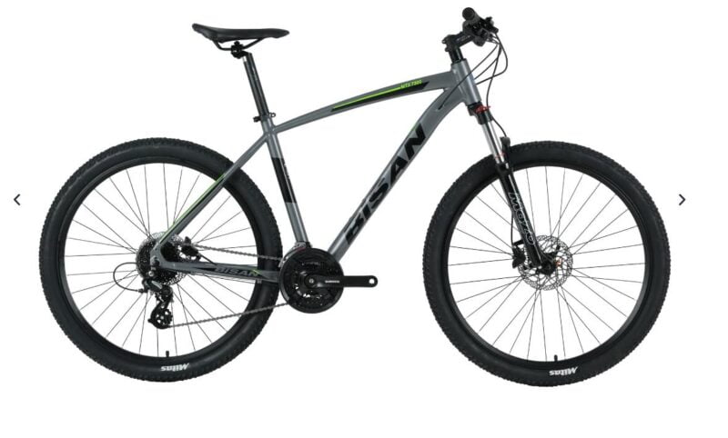 Bisan MTX 7300 29HD 43CM Metalik Gri Yeşil Mtb Dağ Bisikleti