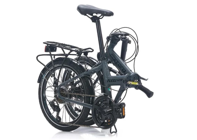 Carraro Flexi 121D 350H Katlanabilir Bisiklet Mat Navy-Mavi-Siyah-Kahverengi - Görsel 3