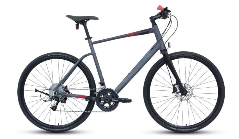 Carraro Sportive 350 Cues 22 Vites 520H Şehir Bisikleti Mat Antrasit-Siyah-Kırmızı