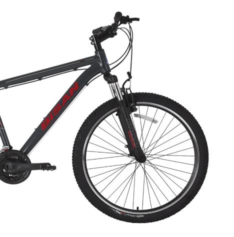 Bisan Atlas 26 V fren 43 Cm Parlak Gri Kırmızı MTB Dağ Bisikleti - Görsel 2