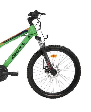 Bisan KDX 2900 D Mekanik Disk Fren 24 Jant Neon Yeşil Lacivert Çocuk Dağ Bisikleti - Görsel 2