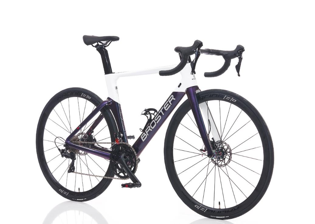 Broster Aero CR-4000 105 set Full Karbon 54 cm Yol Yarış Bisikleti Parlak Gri