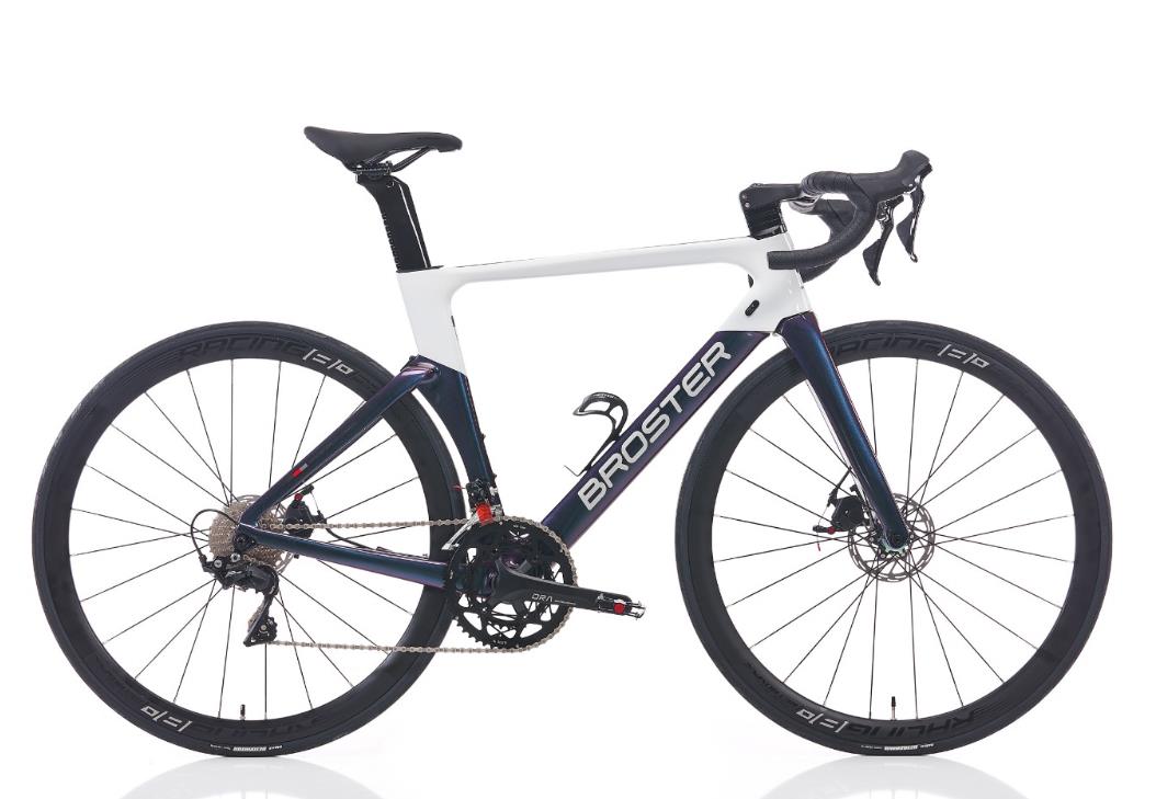 Broster Aero CR-4000 105 set Full Karbon 54 cm Yol Yarış Bisikleti Parlak Gri - Görsel 2